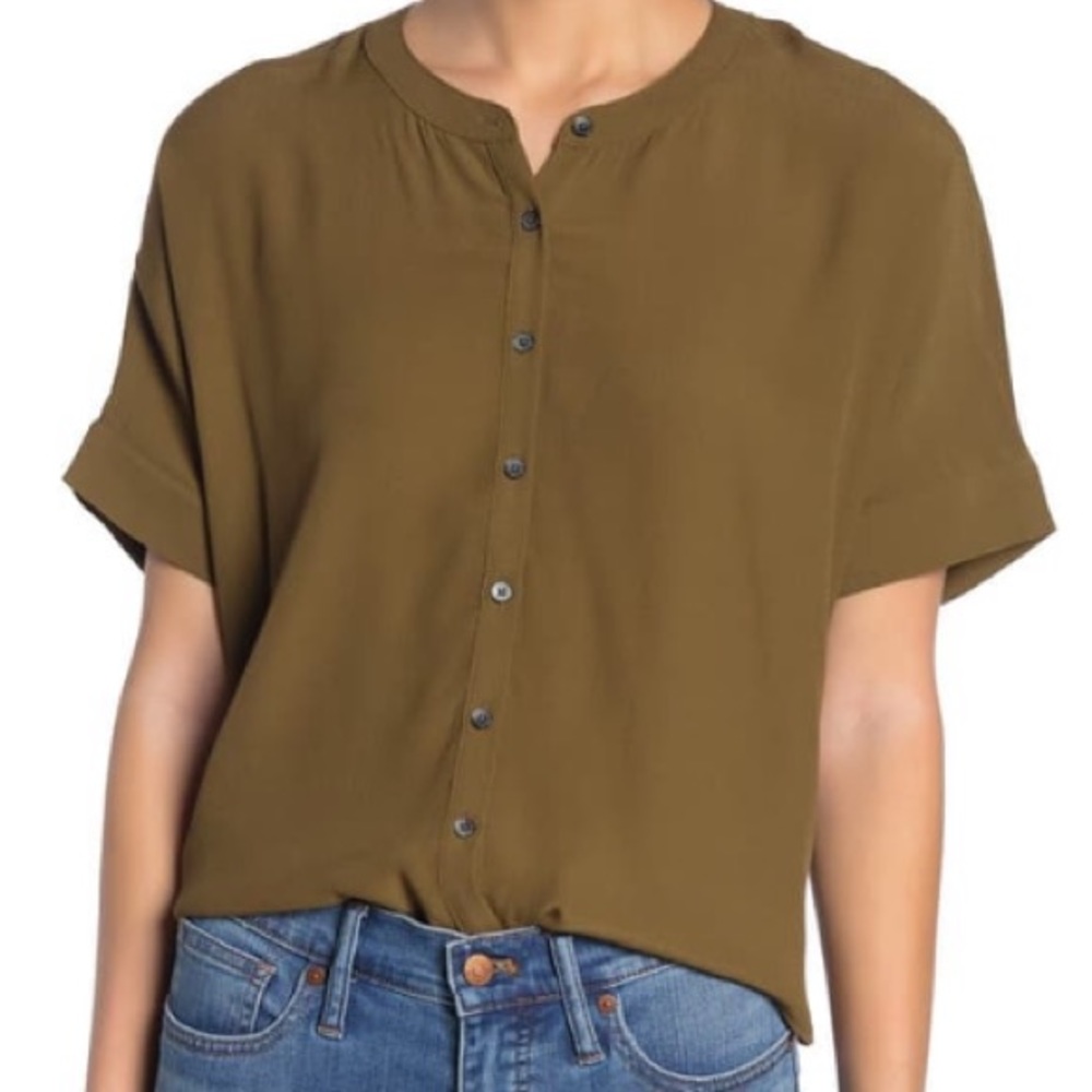 NWT Madewell Oversized Dolman Button Down M
